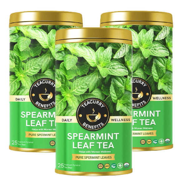 Teacurry Spearmint Tea (25 Tea Bags) - Trio Pack